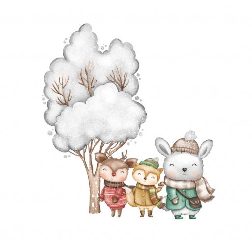 TRANSFER LISTO PARA PLANCHAR NAVIDAD ANIMALES INVIERNO  [1]