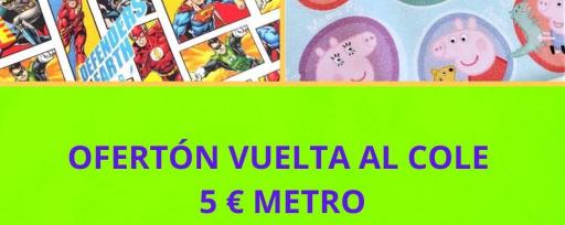  Telas a 5 € metro 