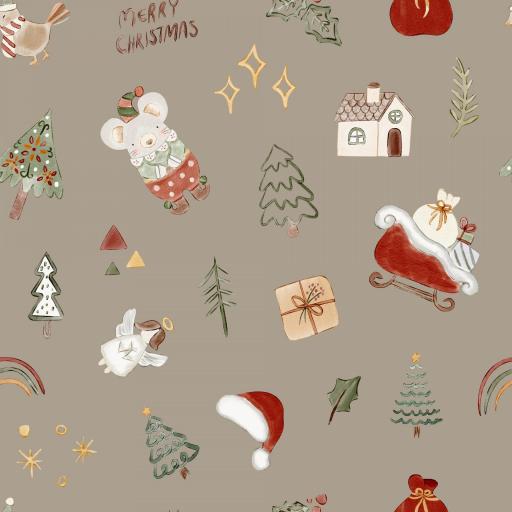 NAVIDAD TRINEOS SERIE HELY BEIG 5   ( EN 10 TEJIDOS DISTINTOS )