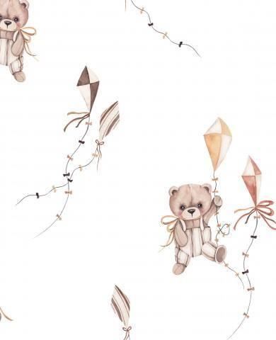 DOBLE GASA OSITOS CON COMETAS BLANCO