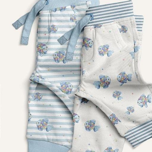 PECES DE COLORES RAYAS     ( EN 10 TEJIDOS DISTINTOS )  [1]