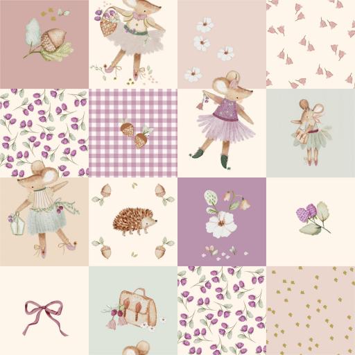 COLECCIÓN RATONCITA LINA QUILT  ( EN 10 TEJIDOS DISTINTOS )  [0]