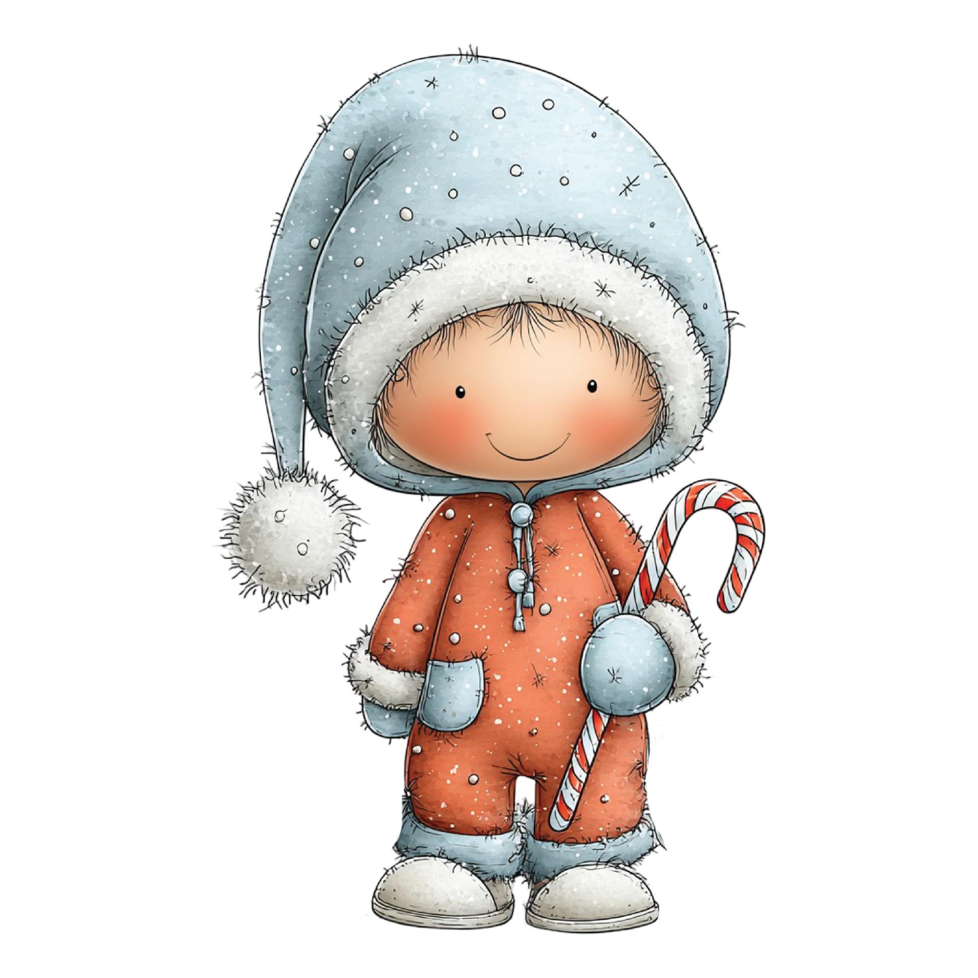 TRANSFER DTF NIÑOS DE NAVIDAD 7 ( 13/14 cm )