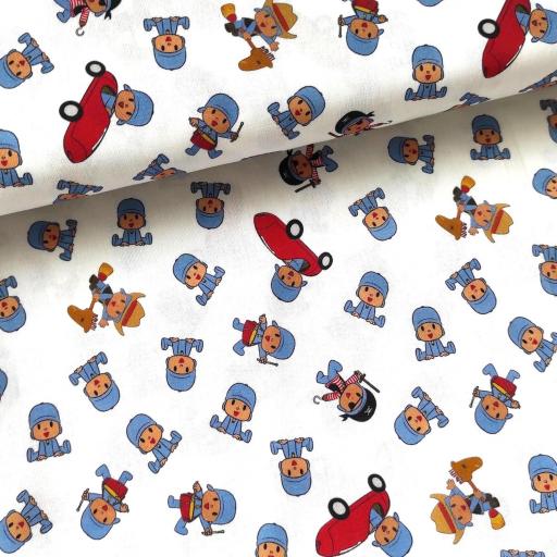 POPELÍN ALGODÓN POCOYO EN COCHE 