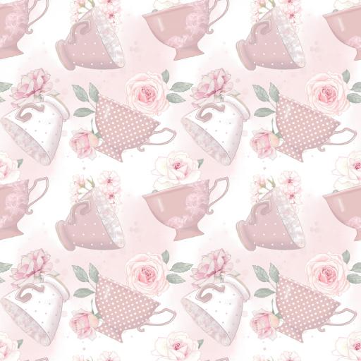 MI PASTELERÍA TAZAS ROSA  ( EN 10 TEJIDOS DISTINTOS )