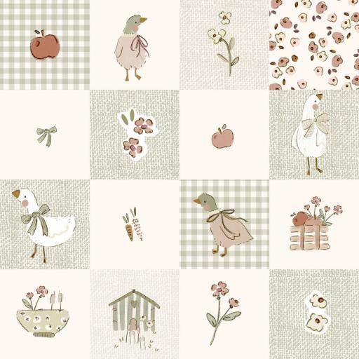 COLECCIÓN PEQUEÑA GRANJA GLADY QUILT   ( EN 10 TEJIDOS DISTINTOS )  [0]