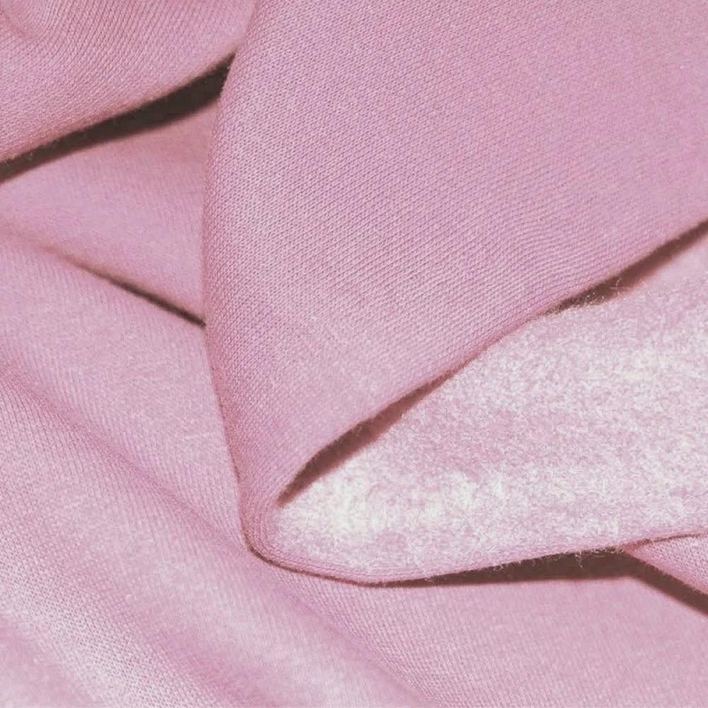 75 CM TELA SUDADERA AFELPADA ROSA