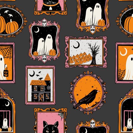 HALLOWEEN MARCOS ESPELUZNANTES NEGRO    ( EN 10 DISTINTOS ) 