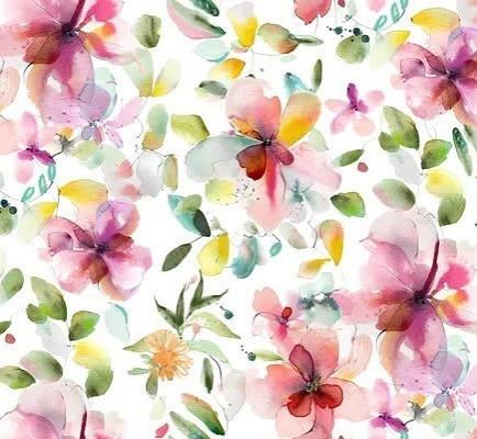 ALGODÓN ESTAMPADO FLORES TARIRO