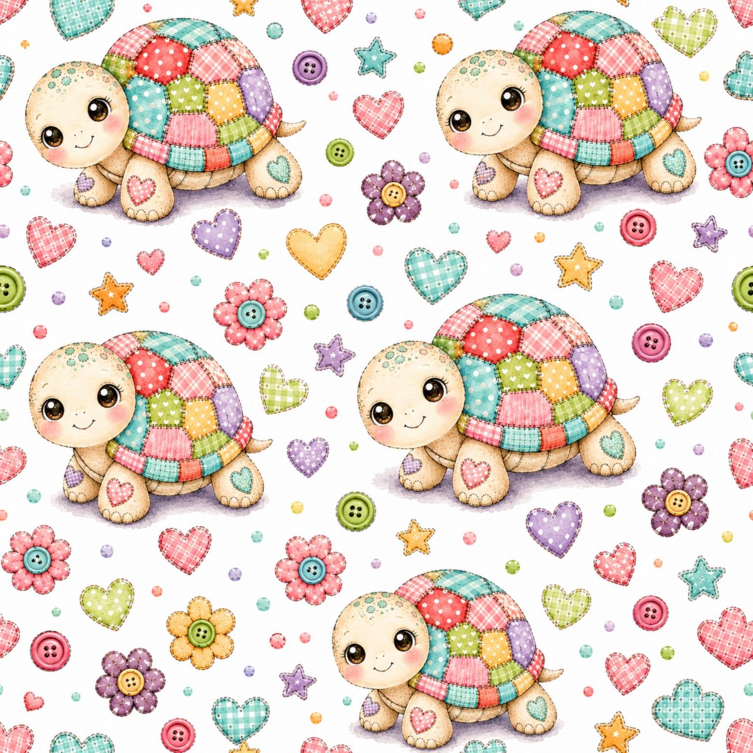 TORTUGAS GUARDERÍA ( EN 10 TEJIDOS DISTINTOS )