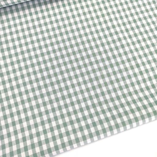   VICHY TRAMADO DE ALGODÓN  4 mm VERDE MENTA  [0]