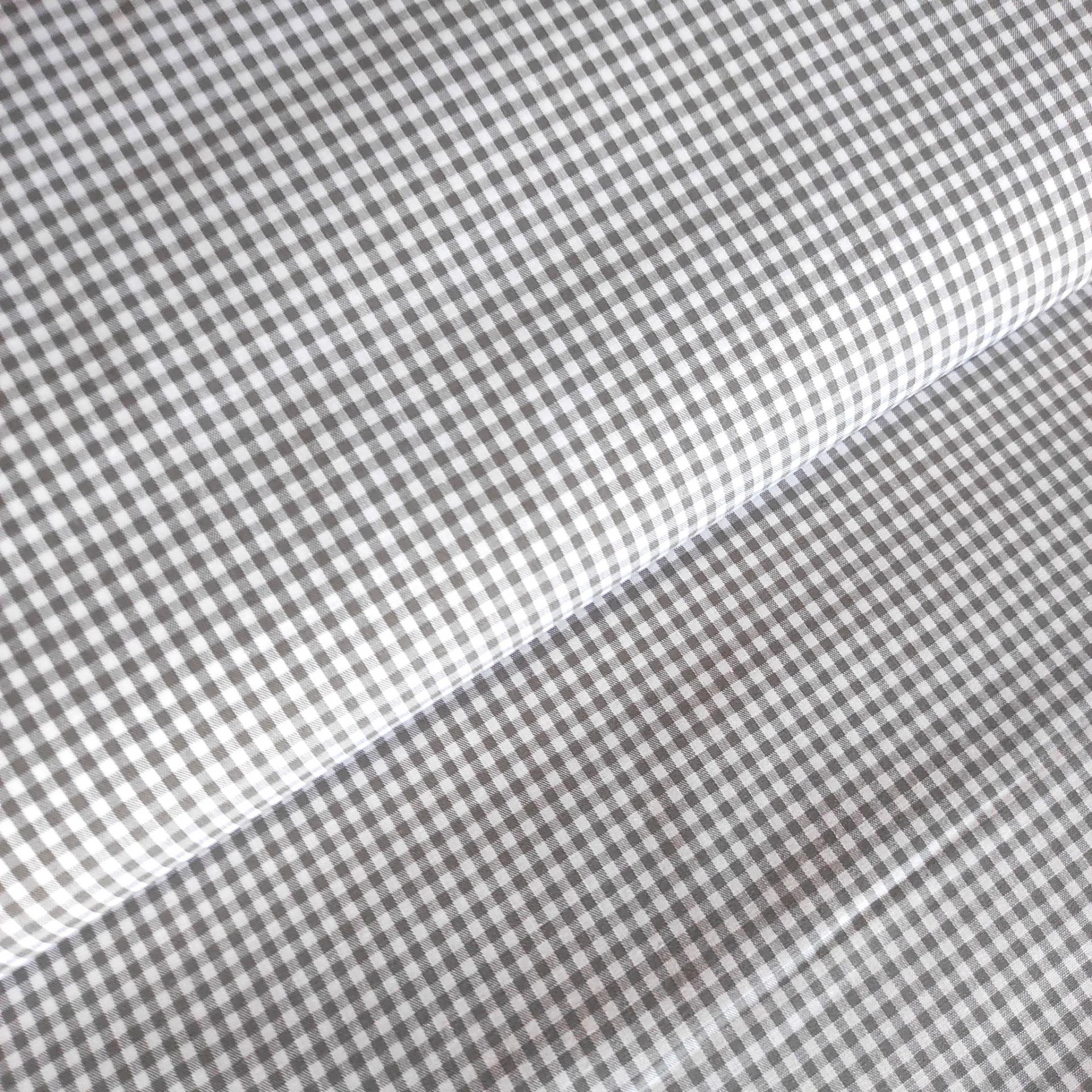 VICHY CAMISERIA ALGODÓN GRIS 3 MM