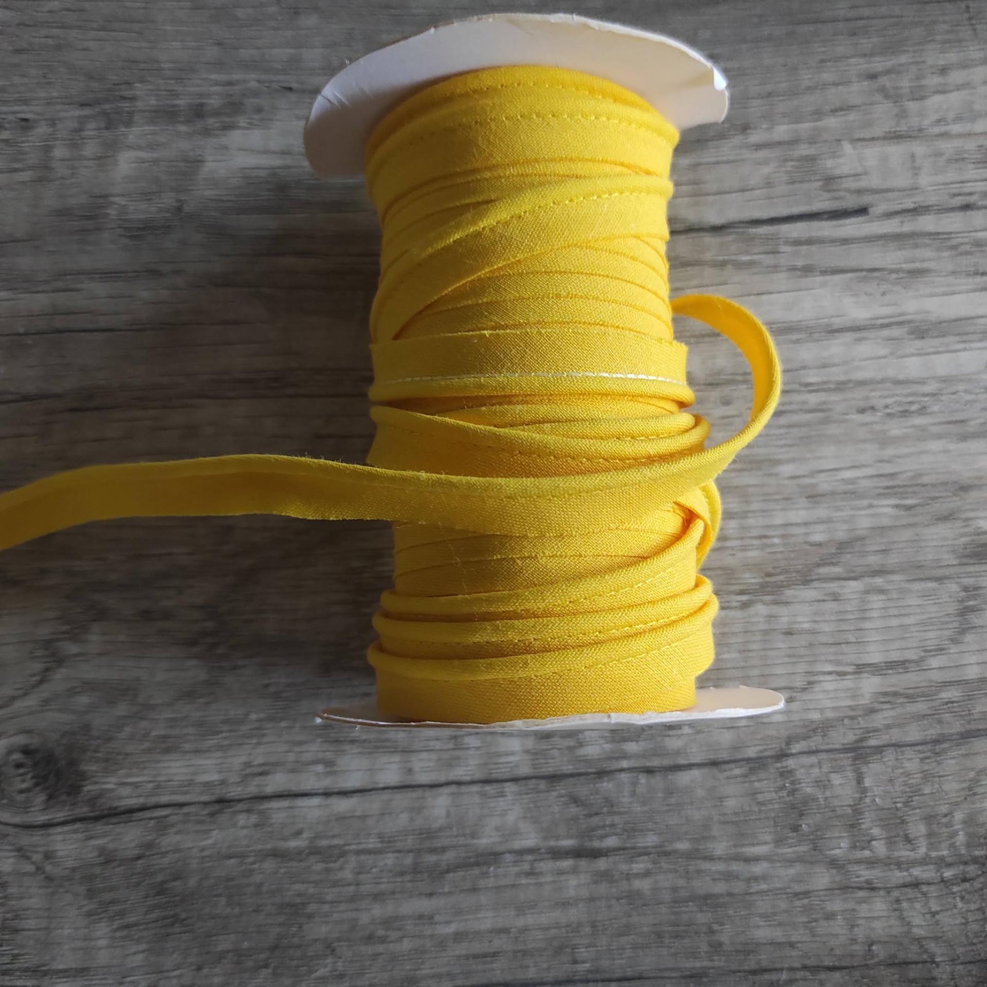 CINTA DE VIVO AL BIES 10 mm AMARILLO Nº 66 ( PACK DE 8 METROS )