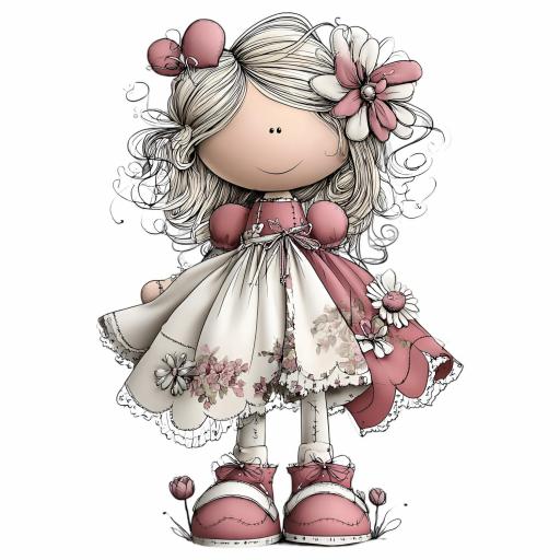 TRANSFER DTF  14 cm aprox SERIE VINTAGE ROSA Nº 8  [1]