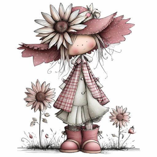 TRANSFER DTF  14 cm aprox SERIE VINTAGE ROSA Nº 8  [6]