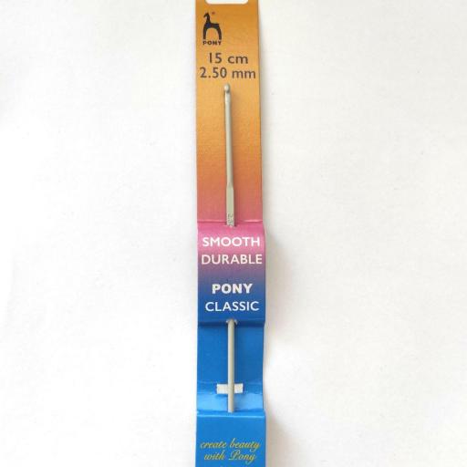 AGUJA DE GANCHILLO ALUMINIO PONY 