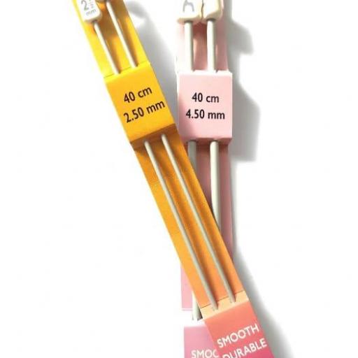 AGUJAS DE ALUMINIO PARA TEJER  PONY  [0]