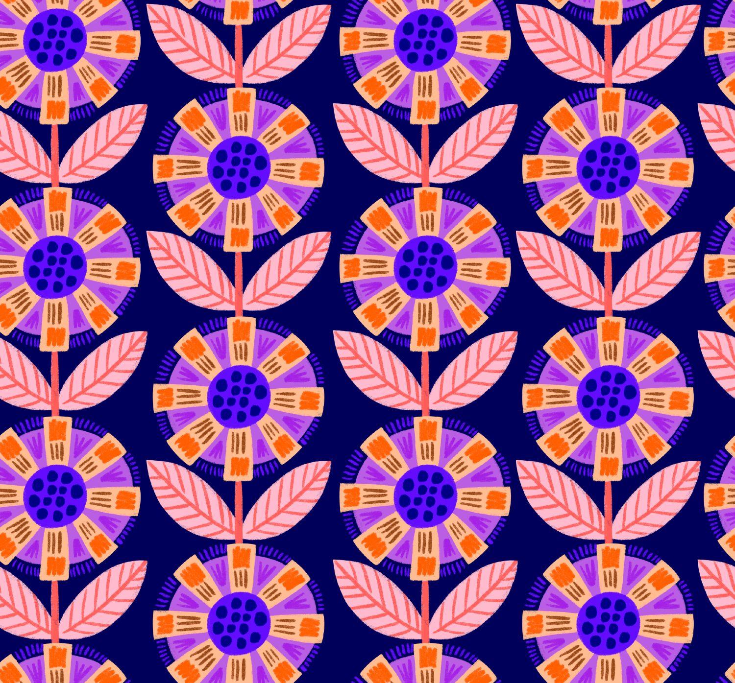 FLORAL BOHEMIO 2 ( EN 10 TEJIDOS DISTINTOS )