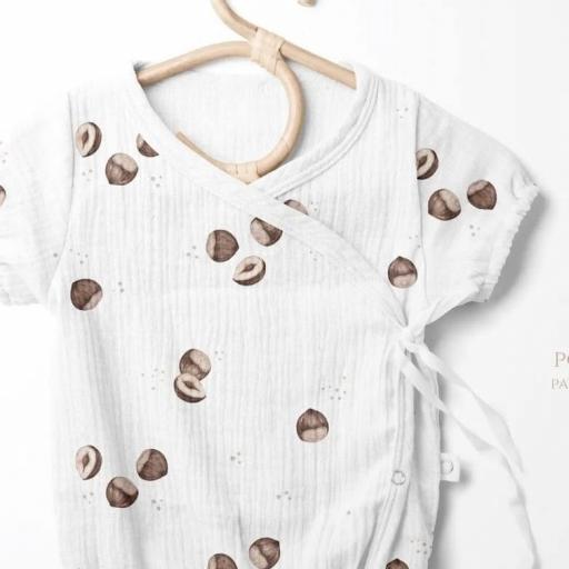 PEQUEÑAS CASTAÑAS  BLANCO     ( EN 10 TEJIDOS DISTINTOS )  [1]