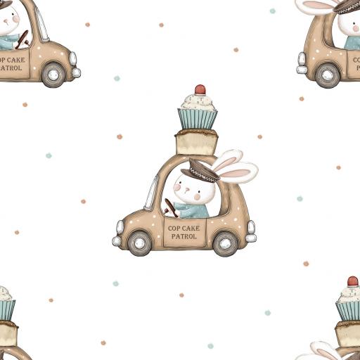 PATRULLA CUPCAKE ( diseño exclusivo ) ALGODÓN PREMIUM  130 GR 