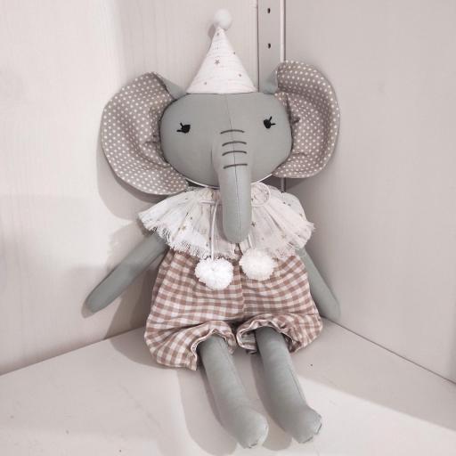 MUÑECO ELEFANTE REALIZADA A MANO 42 CM  [1]