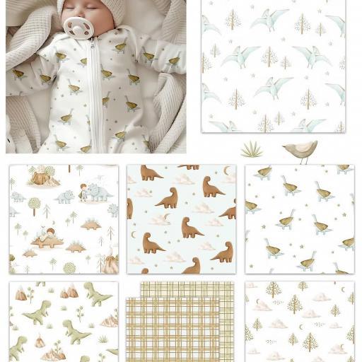 COLECCIÓN MI AMIGO DINO 5   ( EN 10 TEJIDOS DISTINTOS )  [1]