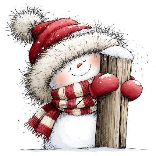 TRANSFER DTF MUÑECO DE NIEVE NAVIDAD 1  ( 12/14 cm ) [0]