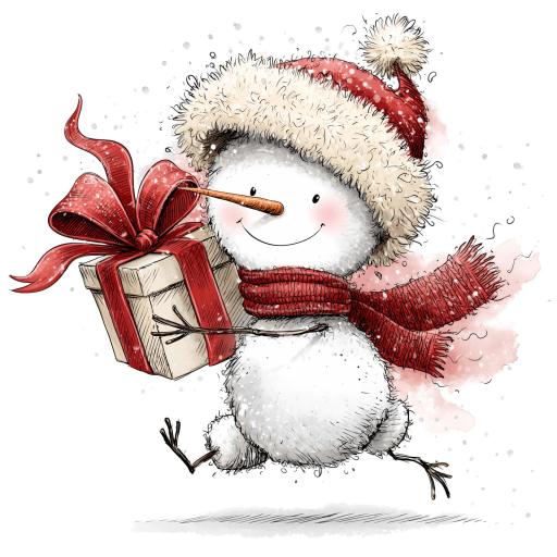TRANSFER DTF MUÑECO DE NIEVE NAVIDAD 12  ( 12/14 cm )  [0]