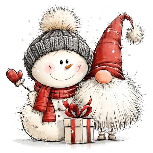 TRANSFER DTF MUÑECO DE NIEVE NAVIDAD 16  ( 12/14 cm )  [0]