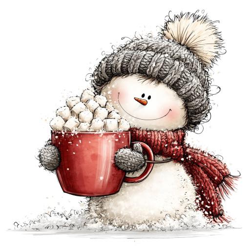 TRANSFER DTF MUÑECO DE NIEVE NAVIDAD 22 ( 12/14 cm )  [0]