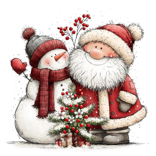 TRANSFER DTF MUÑECO DE NIEVE NAVIDAD 27 ( 12/14 cm )  [0]