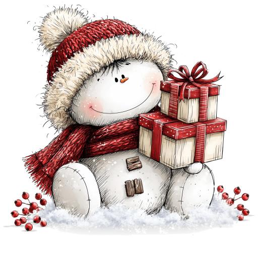 TRANSFER DTF MUÑECO DE NIEVE NAVIDAD 29 ( 12/14 cm )  [0]