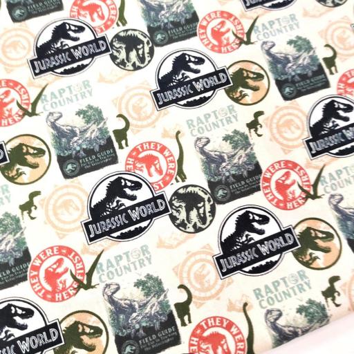 POPELÍN 180 HILOS JURASSIC WORLD