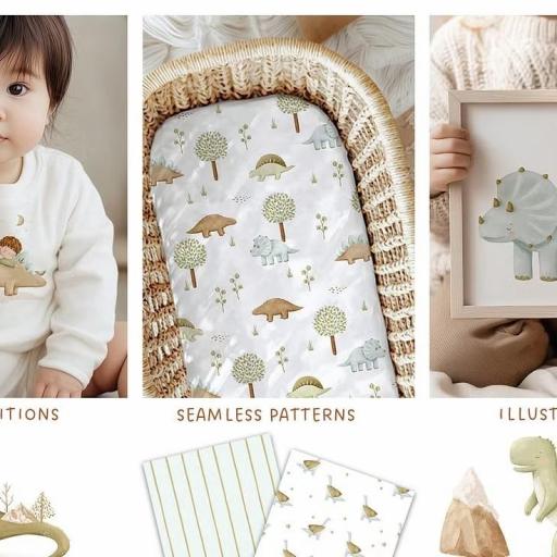 COLECCIÓN MI AMIGO DINO 5   ( EN 10 TEJIDOS DISTINTOS )  [2]