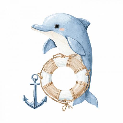 TRANSFER DTF  14 cm aprox SERIE MARINERO BABY CELESTE  [0]