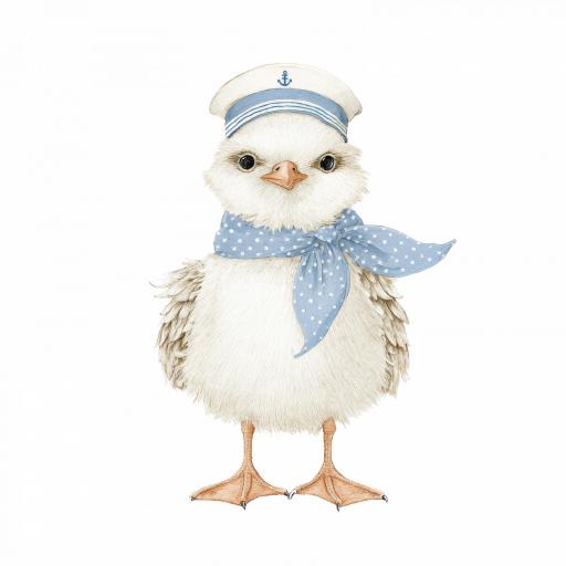 TRANSFER DTF  14 cm aprox SERIE MARINERO BABY CELESTE  [1]