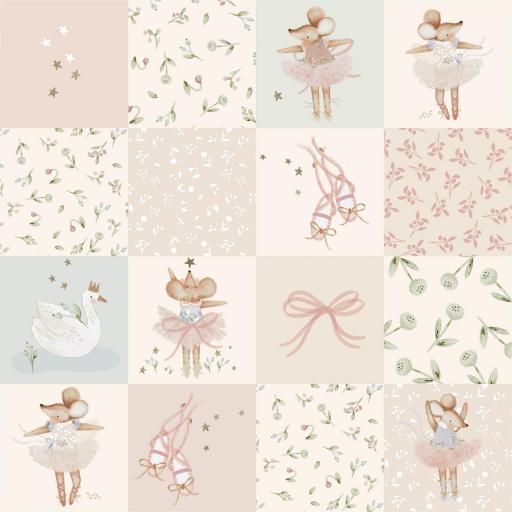 COLECCIÓN RATONCITA BAILARINA MAGGIE QUILT  ( EN 10 TEJIDOS DISTINTOS )  [0]