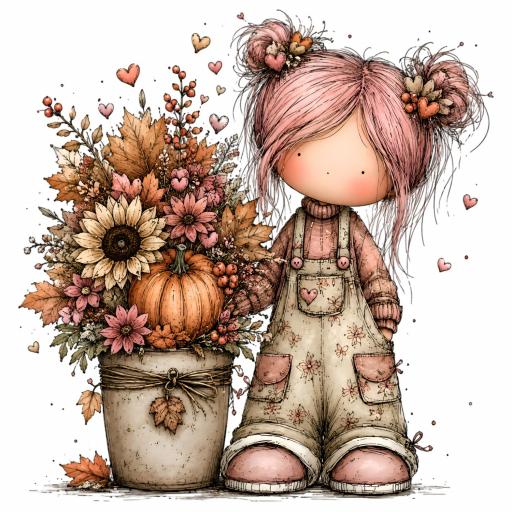 TRANSFER DTF NIÑAS DE OTOÑO  15 ( 12/14 cm )  [0]