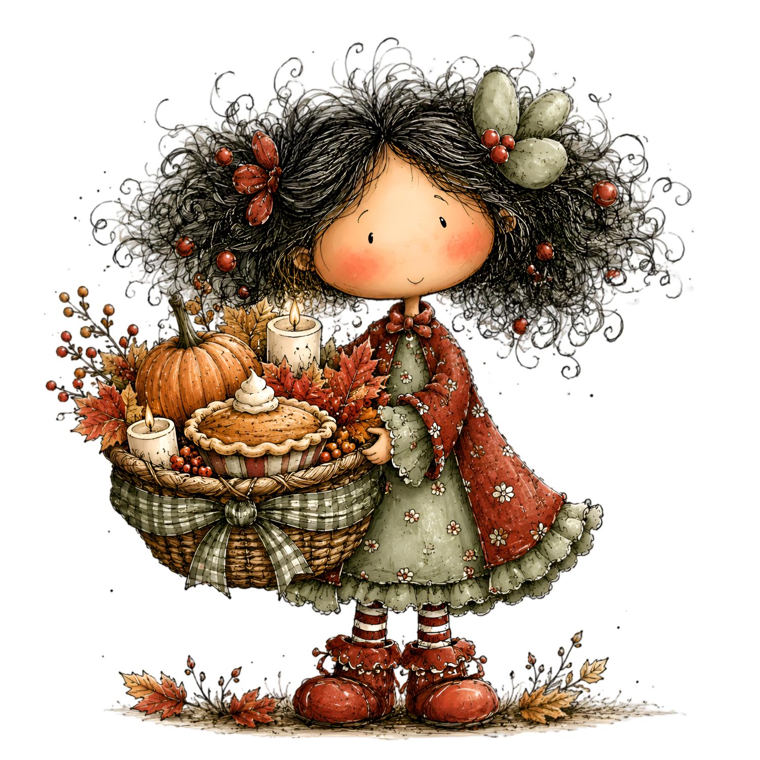 TRANSFER DTF NIÑAS DE OTOÑO 16 ( 12/14 cm )
