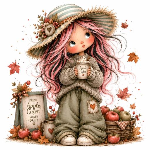 TRANSFER DTF NIÑAS DE OTOÑO  18 ( 12/14 cm )  [0]