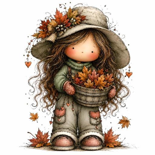 TRANSFER DTF NIÑAS DE OTOÑO  24   ( 12/14 cm )  [0]