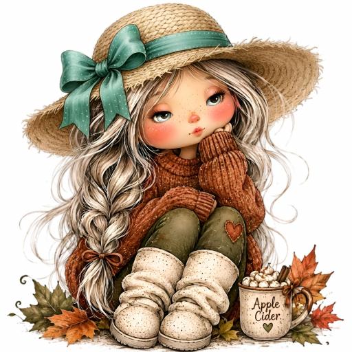 TRANSFER DTF NIÑAS DE OTOÑO  27   ( 12/14 cm )  [0]