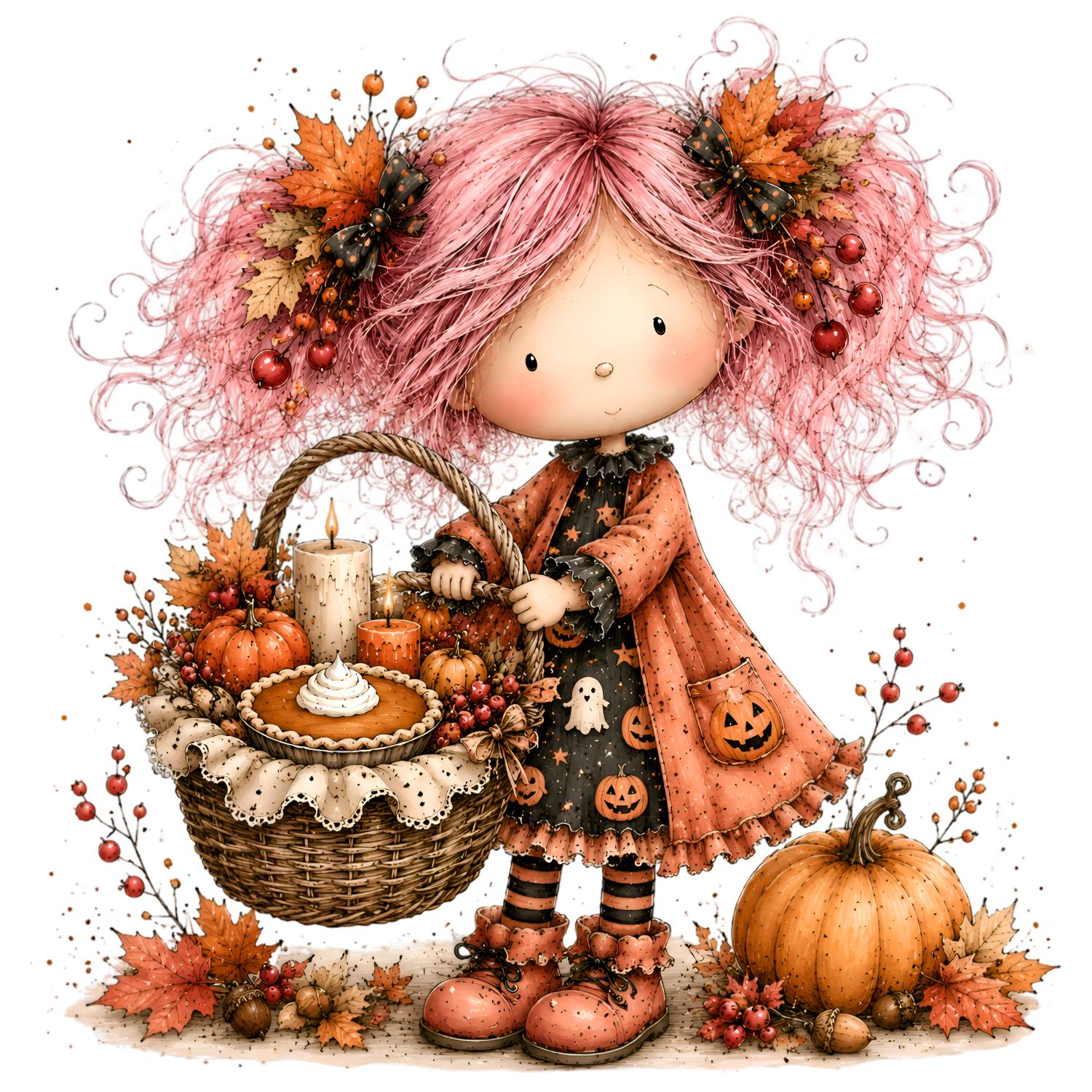 TRANSFER DTF NIÑAS DE OTOÑO 7 ( 12/14 cm )