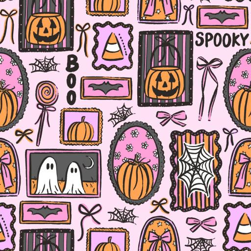 HALLOWEEN MARCOS ESPELUZNANTES ROSA    ( EN 10 DISTINTOS ) 