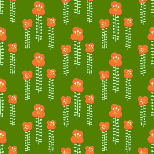 FLORES RETRO 1  ( EN 10 TEJIDOS DISTINTOS )  [0]