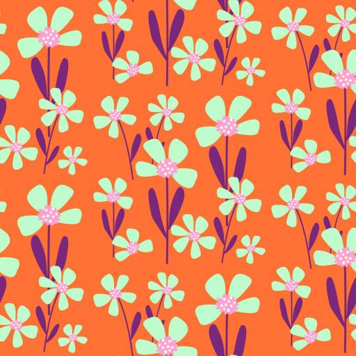 FLORES RETRO 3  ( EN 10 TEJIDOS DISTINTOS )  [0]