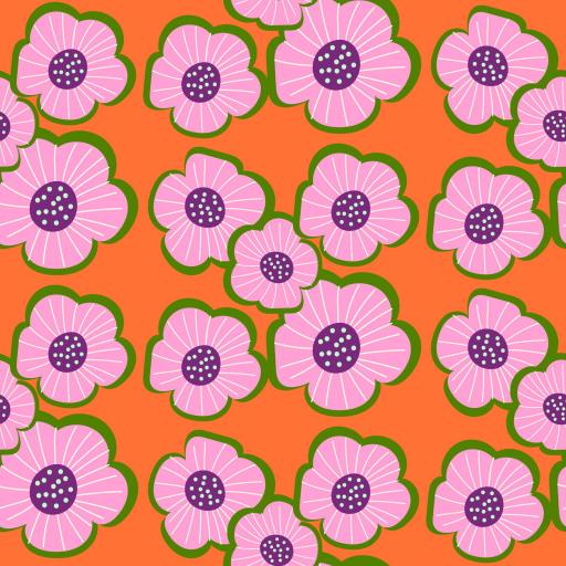 FLORES RETRO 5  ( EN 10 TEJIDOS DISTINTOS )  [0]