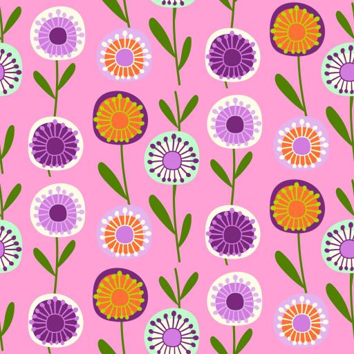 FLORES RETRO 6  ( EN 10 TEJIDOS DISTINTOS )  [0]