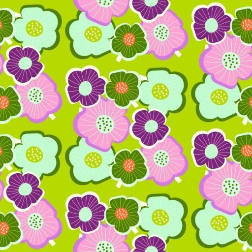 FLORES RETRO 12 ( EN 10 TEJIDOS DISTINTOS )  [0]