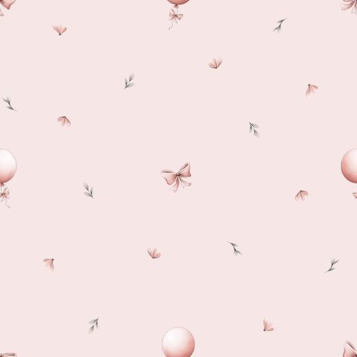 COMBI CONEJITA CON GLOBO ROSA ( EN 10 TEJIDOS DISTINTOS )